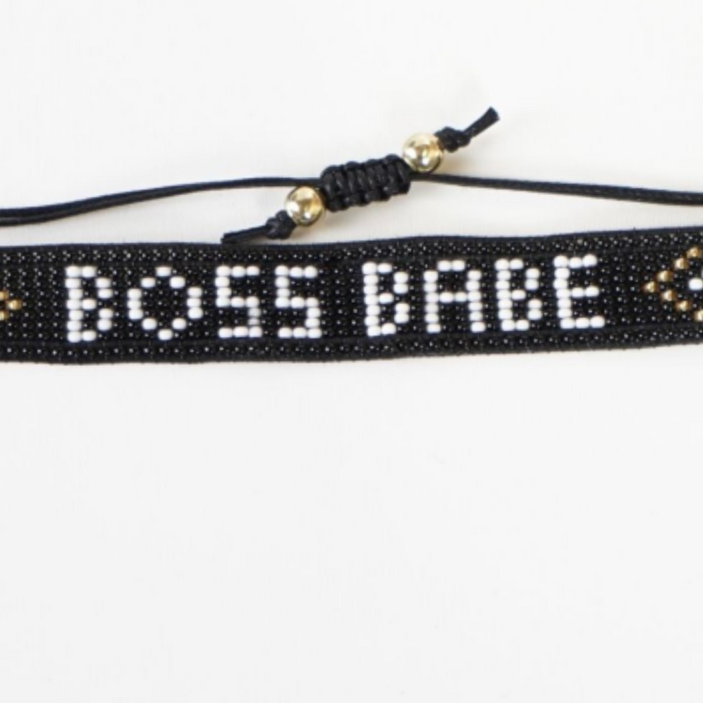 "Boss Babe" Beaded Bracelet