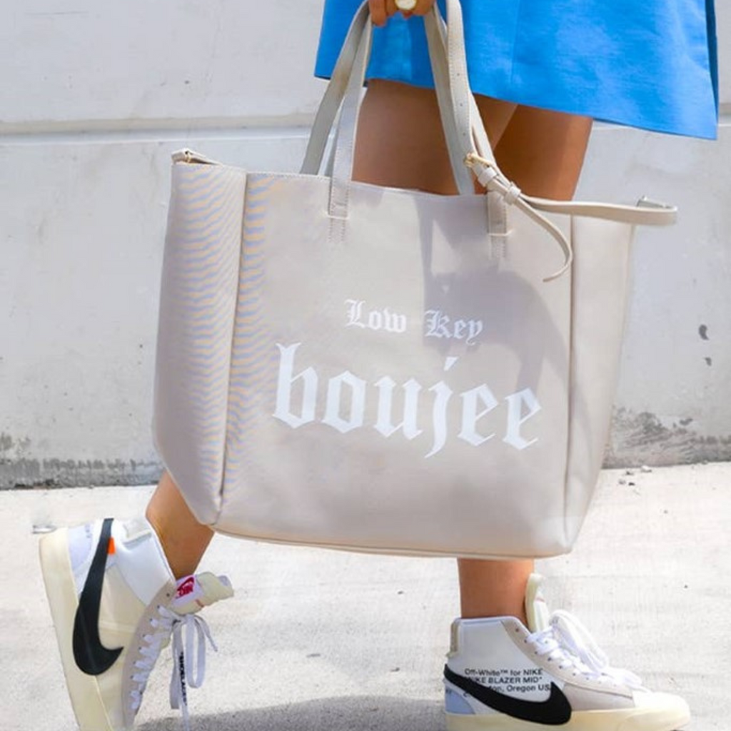 Cream 2025 leather tote