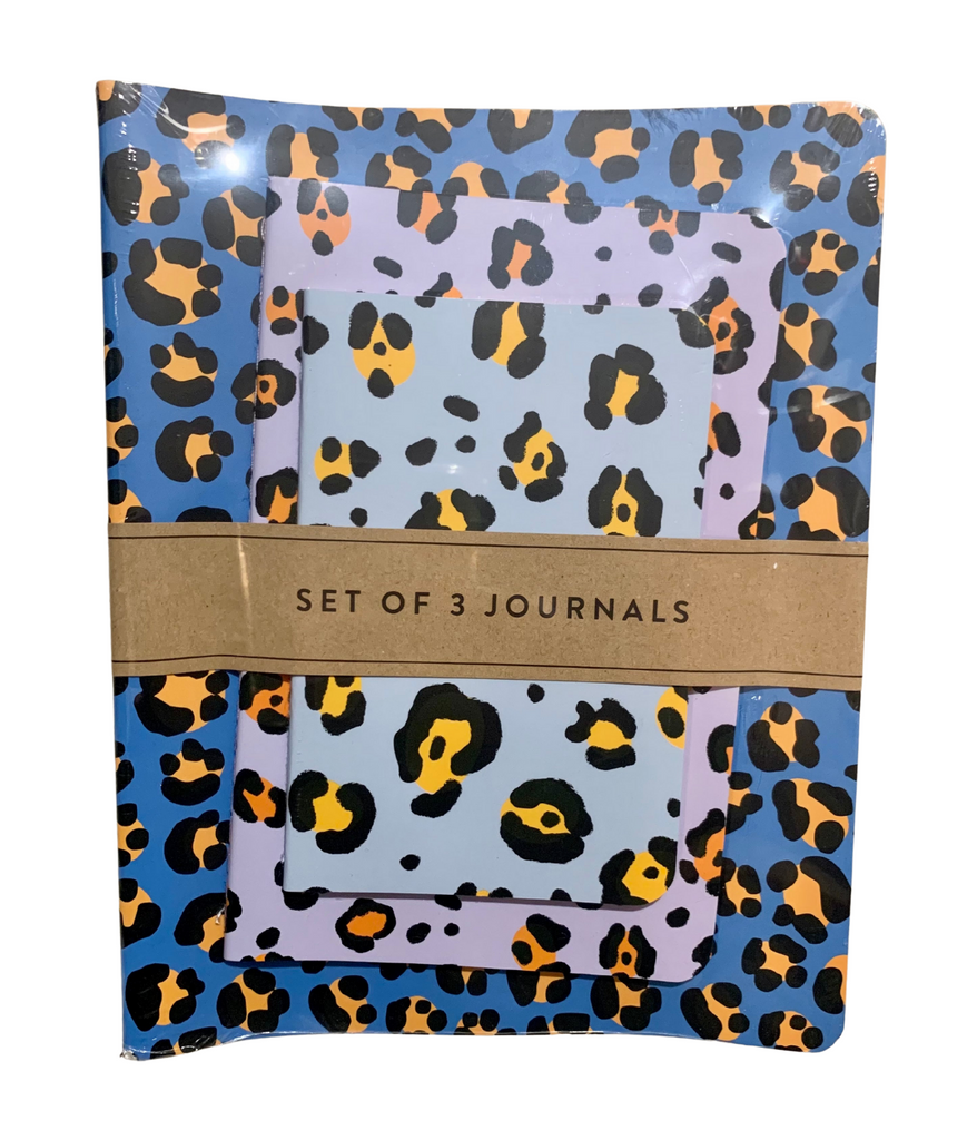 Colorful Leopard Journal Trio