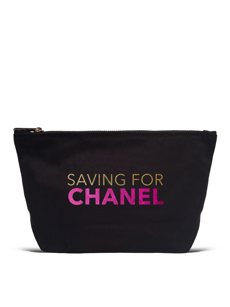 Chanel canvas discount makeup bag