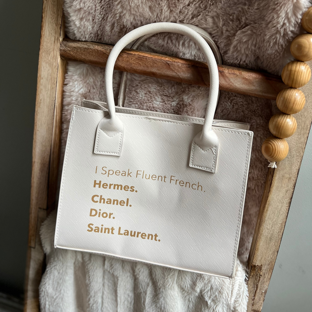 I speak fluent french hermes chanel tote hotsell