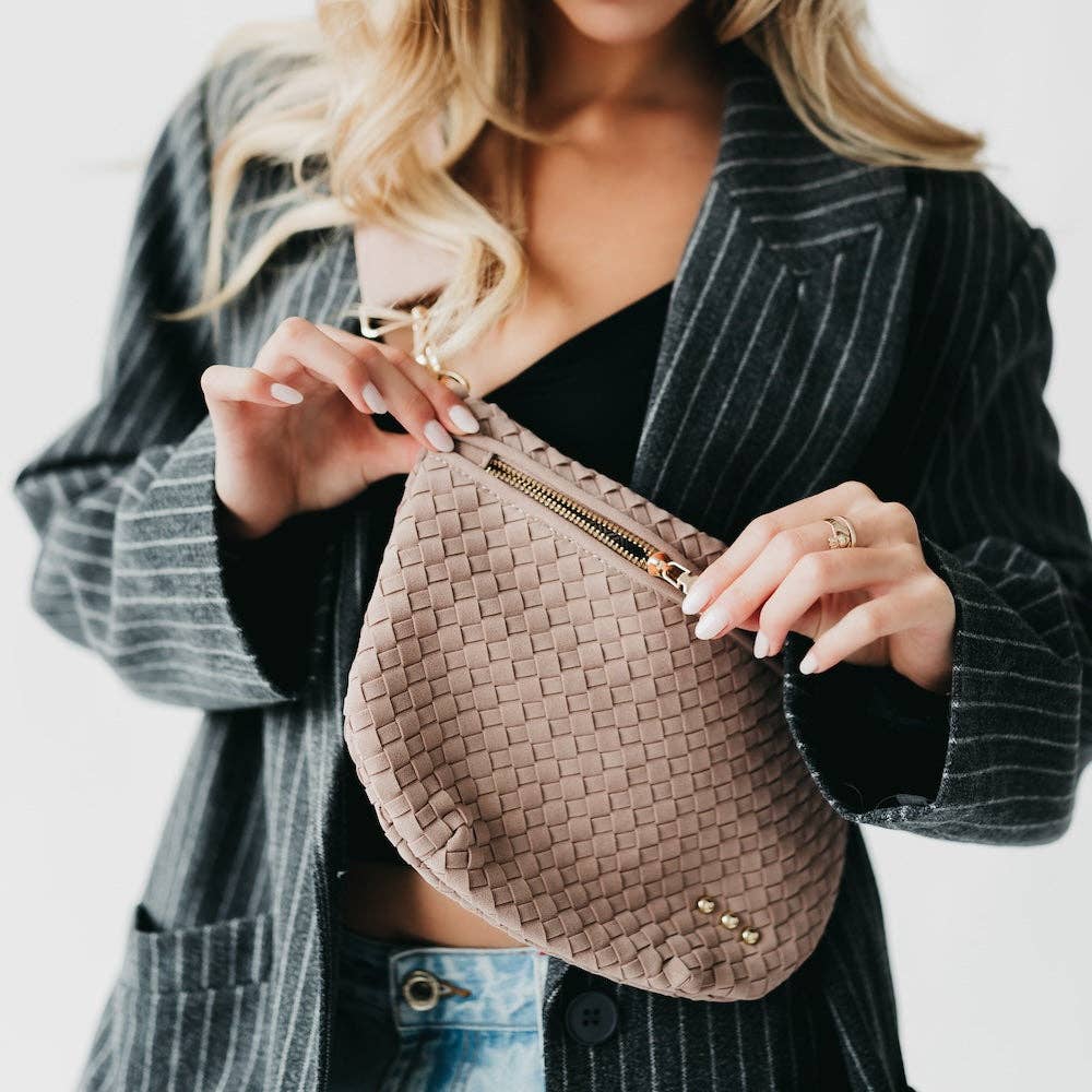 Suede Westlyn Woven Bum Bag - PREORDER