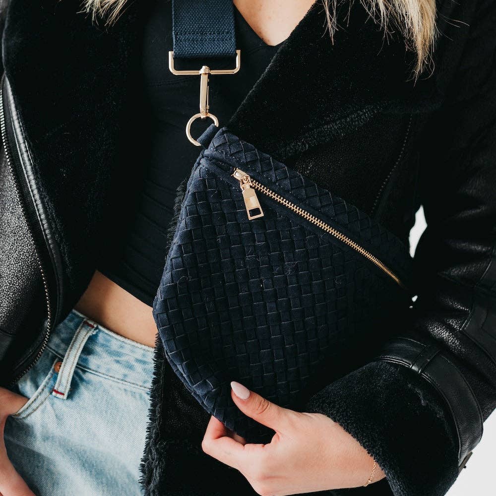 Suede Westlyn Woven Bum Bag - PREORDER