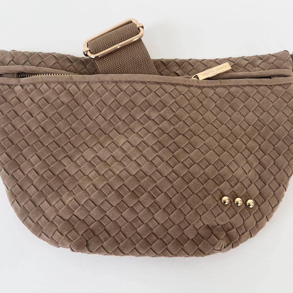 Suede Westlyn Woven Bum Bag - PREORDER