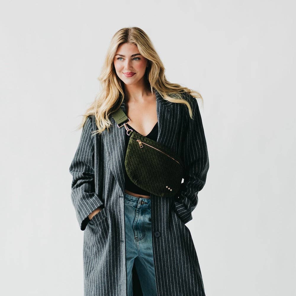 Suede Westlyn Woven Bum Bag - PREORDER