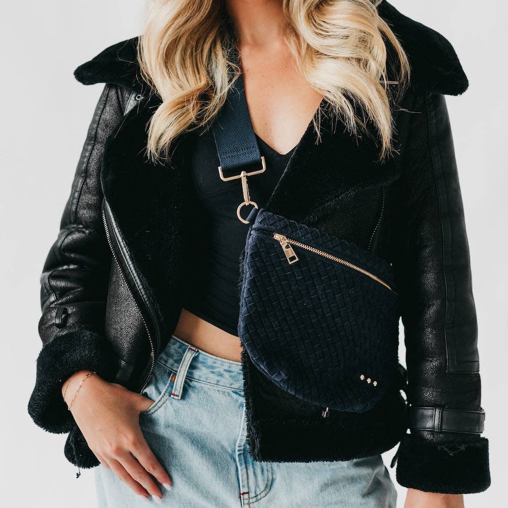 Suede Westlyn Woven Bum Bag - PREORDER
