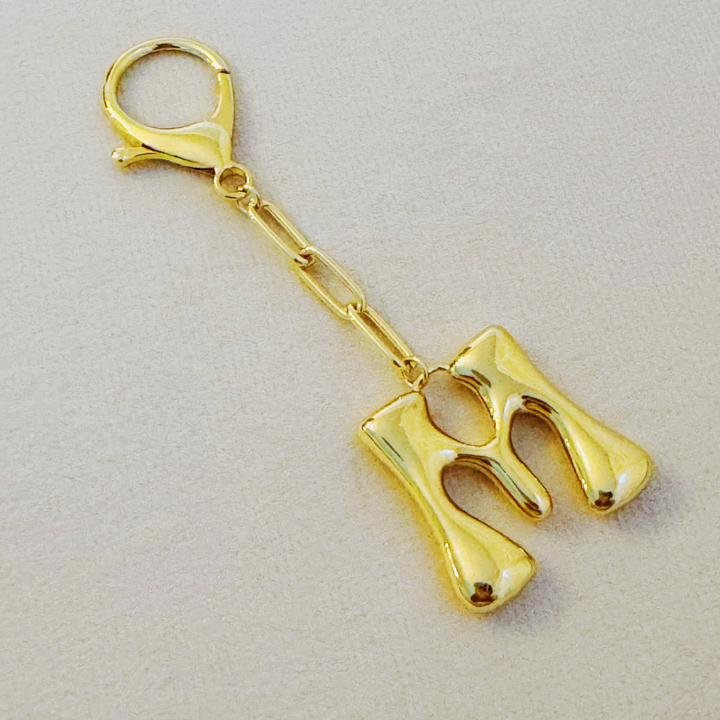 Balloon Letter Initial Bag Charm