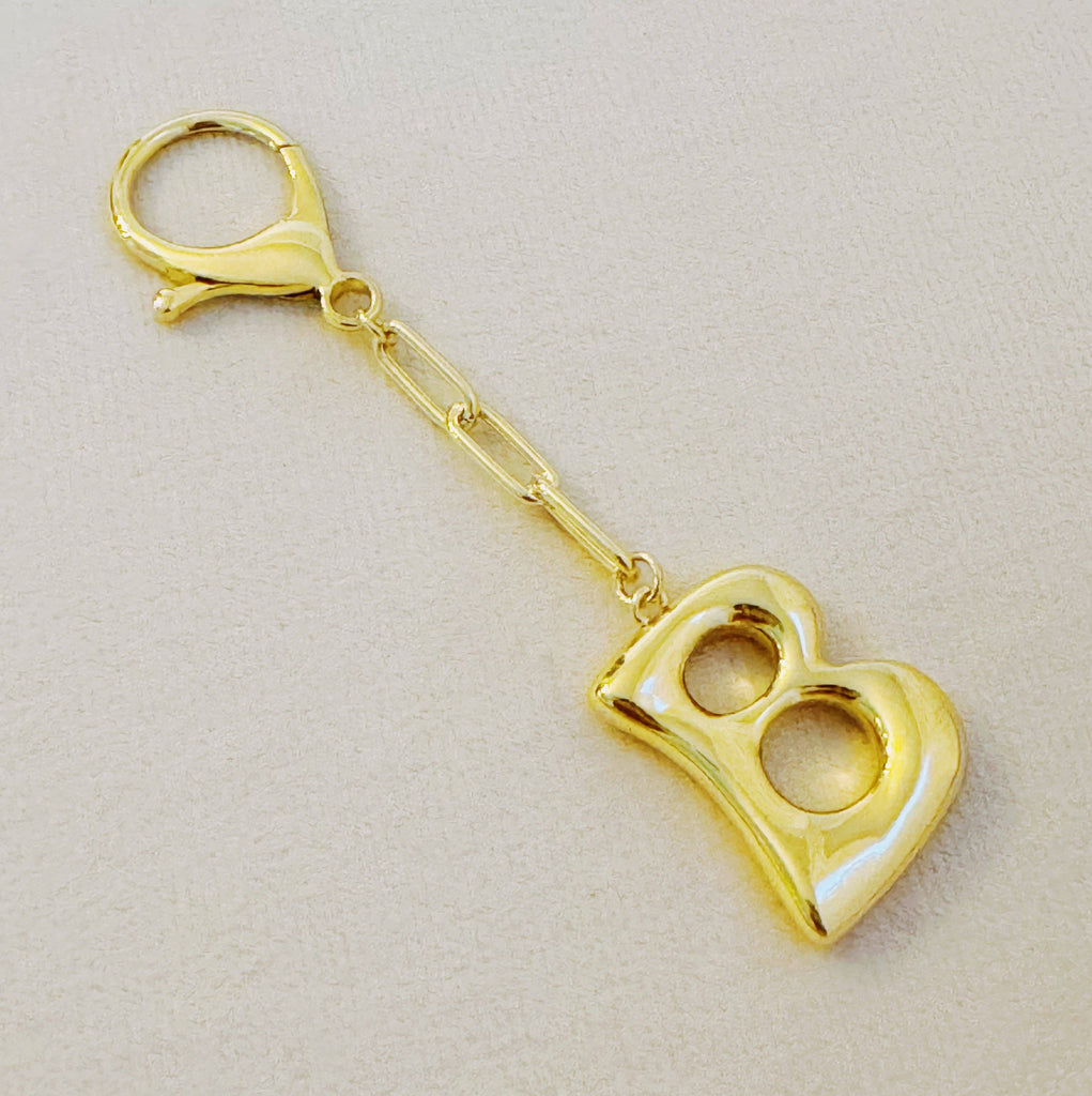 Balloon Letter Initial Bag Charm