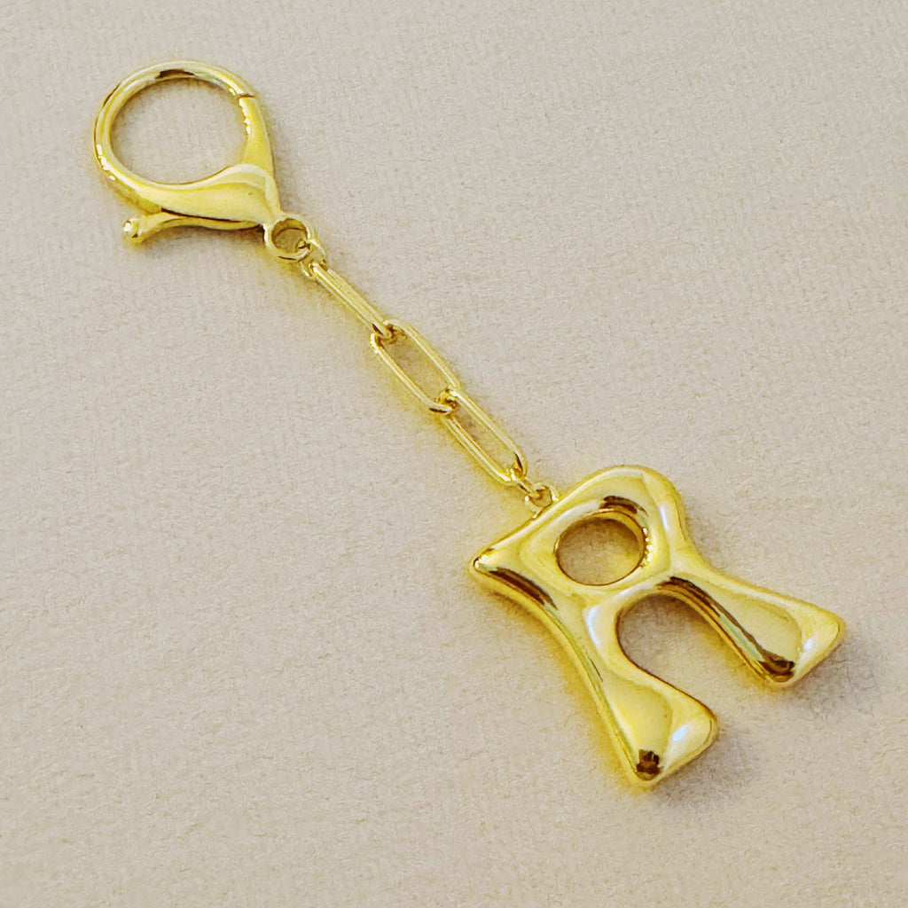 Balloon Letter Initial Bag Charm