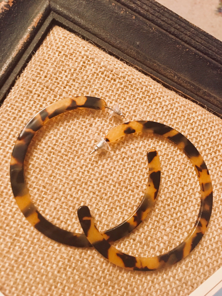 Image of Acrylic Hoop Earrings