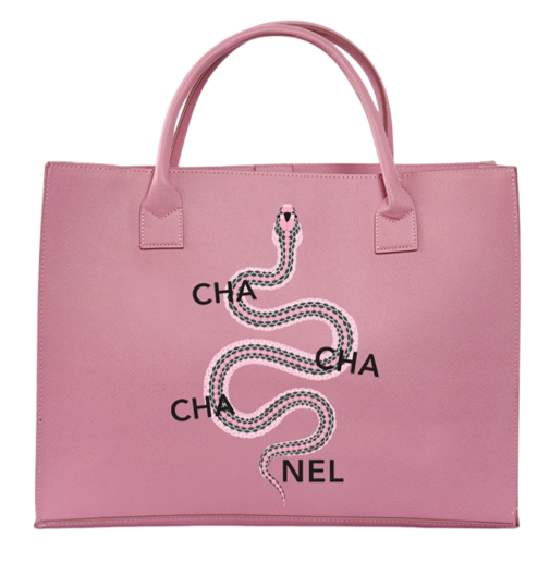 "Cha Cha Cha  Nel " Vegan Leather Tote | Dusty Pink