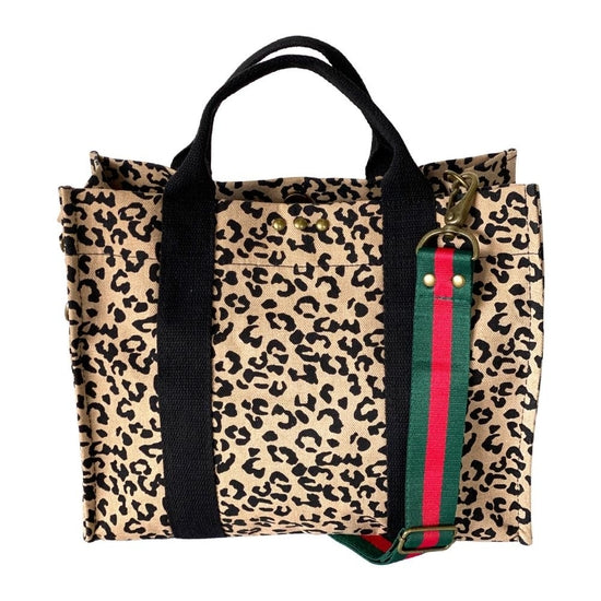 Leopard Canvas Crossbody deals Tote