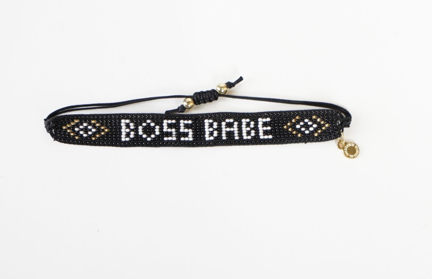 "Boss Babe" Beaded Bracelet
